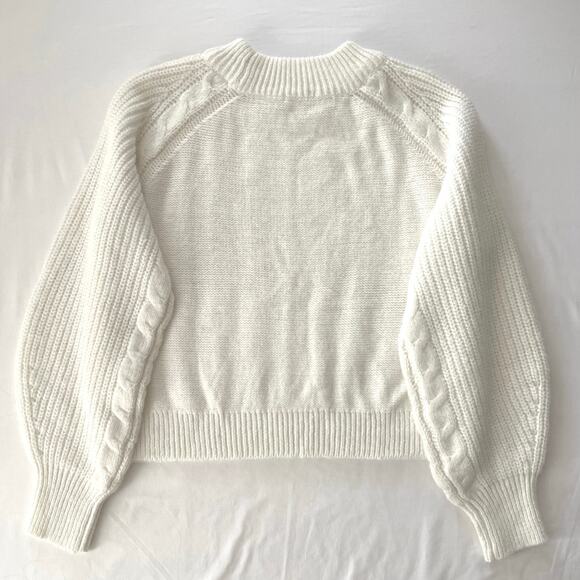 Free Assembly Cable Knit Sweater Womens Size 2XL Ivory Fisherman Chunky Soft - Picture 8 of 14